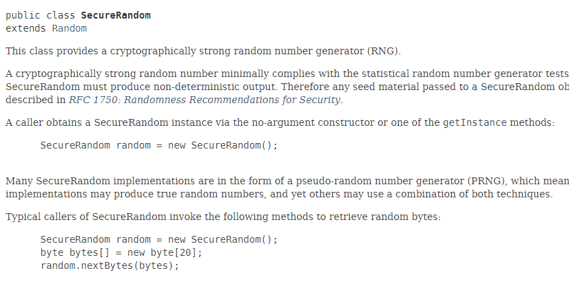 SecureRandom